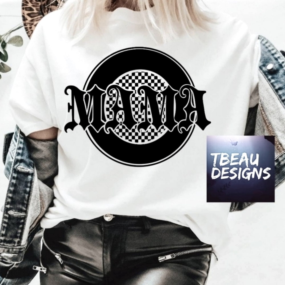 Mama checkered Retro shirt *NEW* You pick size